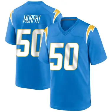 Men's Caleb Murphy Los Angeles Chargers Powder Alternate Jersey - Game Blue