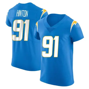 Men's Christopher Hinton Los Angeles Chargers Alternate Vapor Untouchable Jersey - Elite Blue