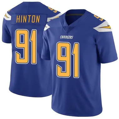 Men's Christopher Hinton Los Angeles Chargers Color Rush Vapor Untouchable Jersey - Limited Royal