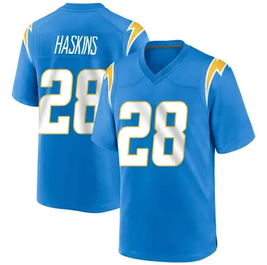 Men's Hassan Haskins Los Angeles Chargers Powder Alternate Jersey - Game Blue