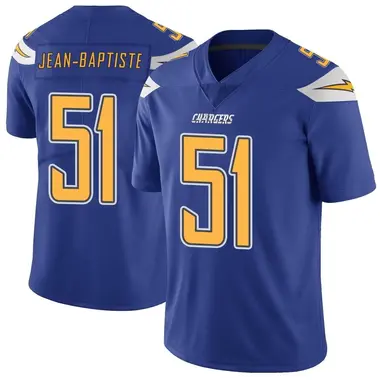 Men's Jeremiah Jean-Baptiste Los Angeles Chargers Color Rush Vapor Untouchable Jersey - Limited Royal