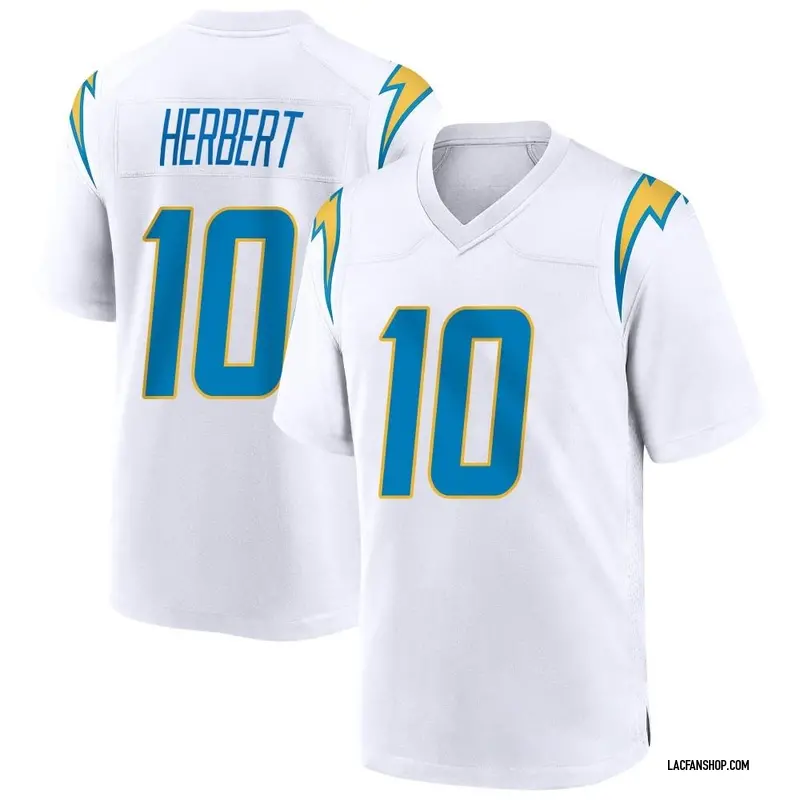 white justin herbert jersey