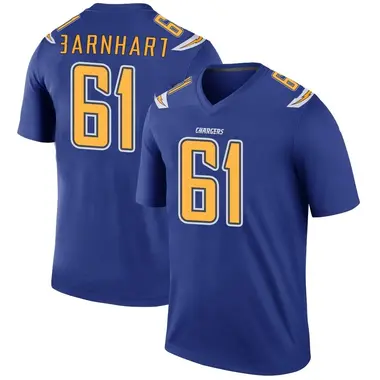 Men's Karsen Barnhart Los Angeles Chargers Color Rush Jersey - Legend Royal Big & Tall