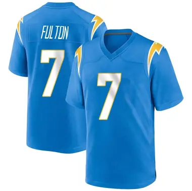 Men's Kristian Fulton Los Angeles Chargers Powder Alternate Jersey - Game Blue