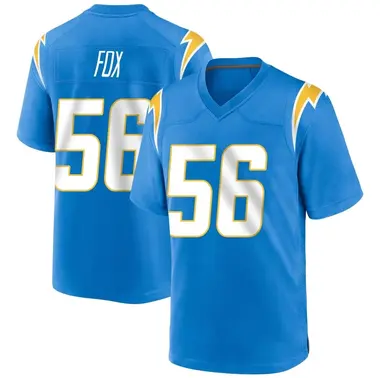 Men's Morgan Fox Los Angeles Chargers Powder Alternate Jersey - Game Blue