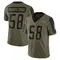 Men's Shaq Quarterman Los Angeles Chargers 2021 Salute To Service Jersey - Limited Olive