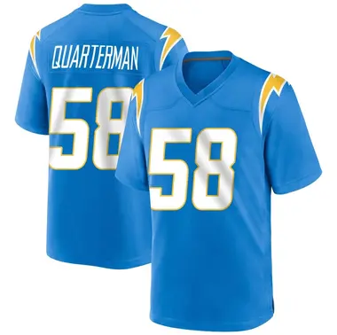 Men's Shaq Quarterman Los Angeles Chargers Powder Alternate Jersey - Game Blue