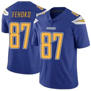 Men's Simi Fehoko Los Angeles Chargers Color Rush Vapor Untouchable Jersey - Limited Royal