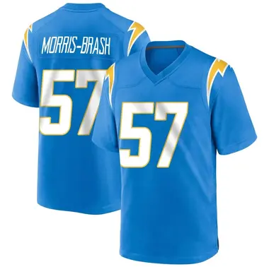 Men's Tre'Mon Morris-Brash Los Angeles Chargers Powder Alternate Jersey - Game Blue