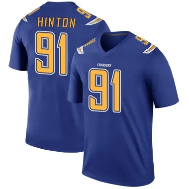 Youth Christopher Hinton Los Angeles Chargers Color Rush Jersey - Legend Royal