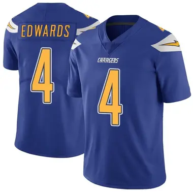 Youth Gus Edwards Los Angeles Chargers Color Rush Vapor Untouchable Jersey - Limited Royal