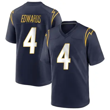 Youth Gus Edwards Los Angeles Chargers Team Color Jersey - Game Navy