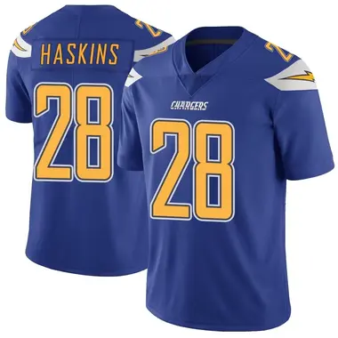 Youth Hassan Haskins Los Angeles Chargers Color Rush Vapor Untouchable Jersey - Limited Royal