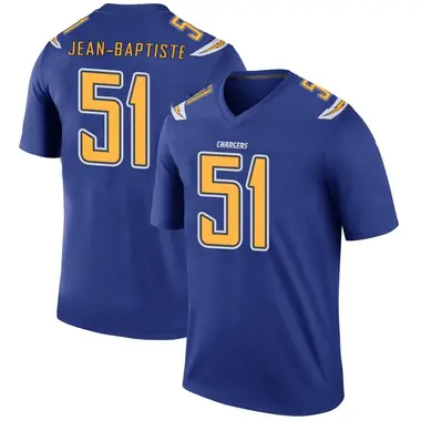 Youth Jeremiah Jean-Baptiste Los Angeles Chargers Color Rush Jersey - Legend Royal