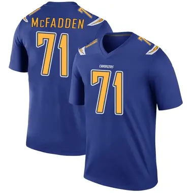 Youth Jordan McFadden Los Angeles Chargers Color Rush Jersey - Legend Royal