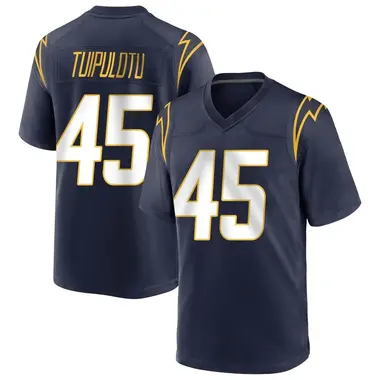 Youth Tuli Tuipulotu Los Angeles Chargers Team Color Jersey - Game Navy